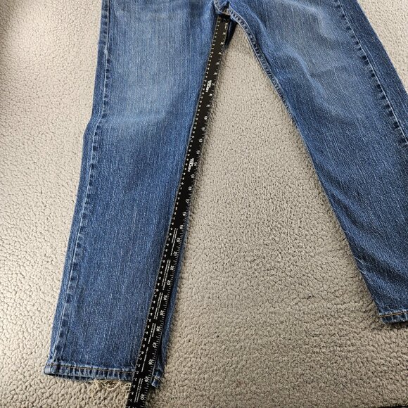 Levis Jeans Mens 36x30 505 Blue Straight Leg Zip Fly - Picture 10 of 16